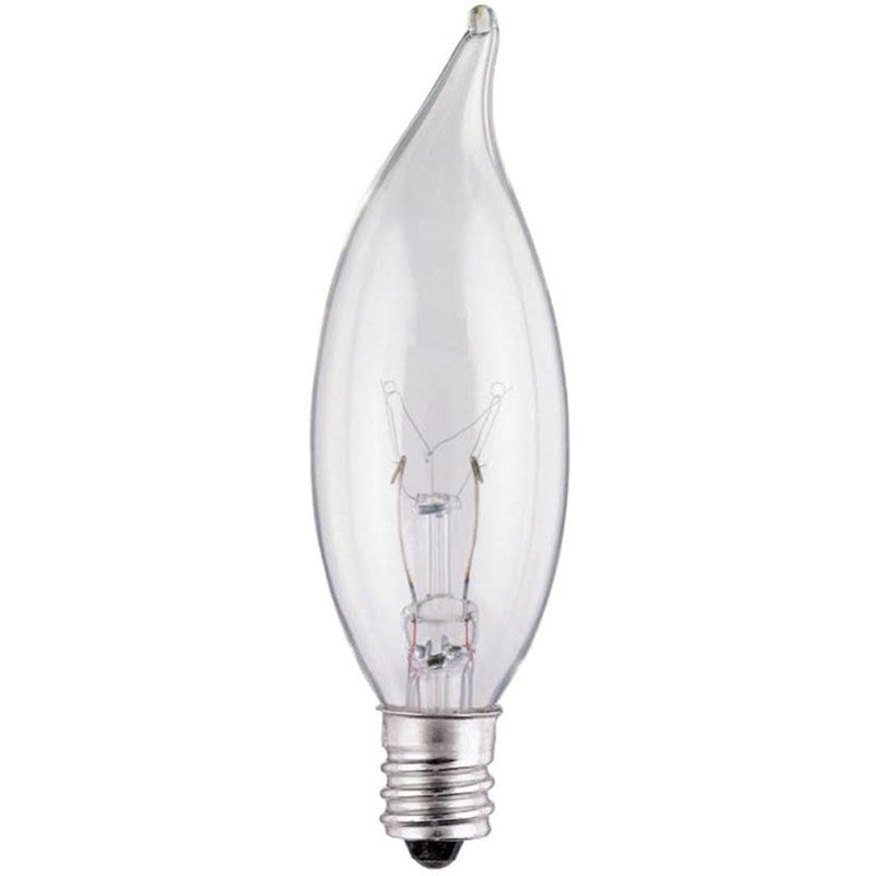 westinghouse 25 watt ca8 decorative incandescent bulb e12 (candelabra) warm white 2 pack incandescent light bulb 25W warm white