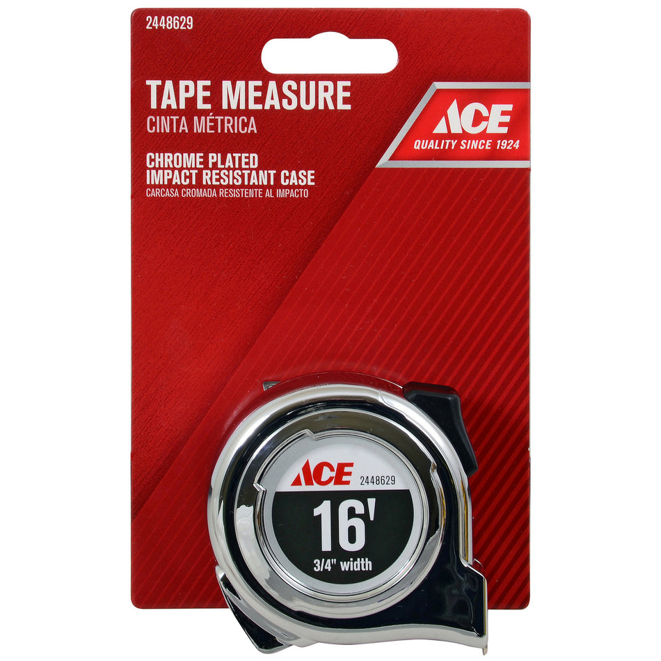 TAPE RULER 3/4 X 16 FOOT CHROME