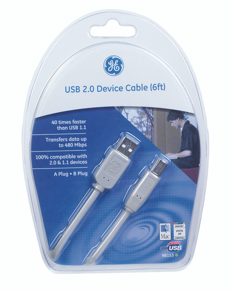 CABLE USB 6' A-B