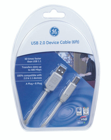 Cable USB 6' A-B