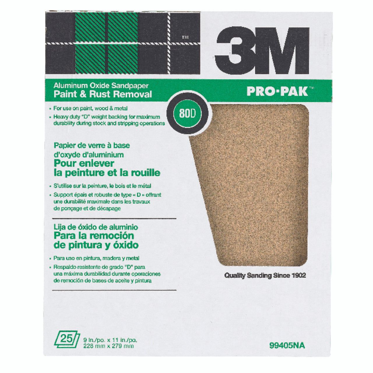 sandpaper sheet 9 in. x 11 in. abrasive sanding