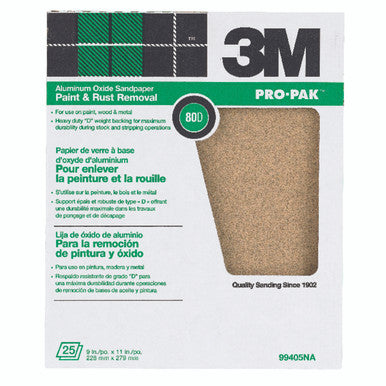 Sand Paper 9 X 11 Pro 80D 3M