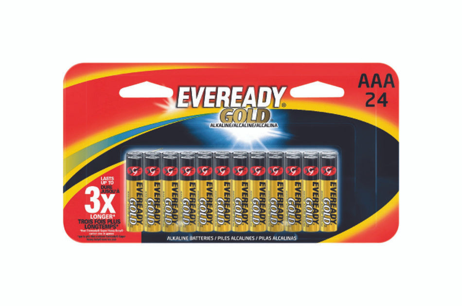 BATTERY EVER GOLD AAA 24 PACK