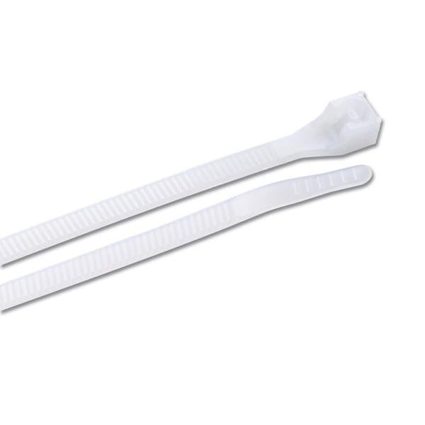 white nylon cable ties 14" 1000 count