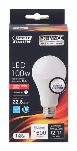 LED Feit A19 100 Watt Equalizer Bright White