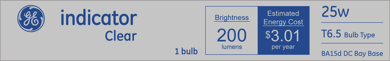 bulb tube 25t6-1/2 dc ge incandescent light bulb  