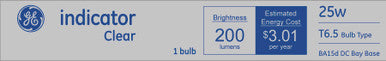 Bulb Tube 25T6-1/2 Dc Ge