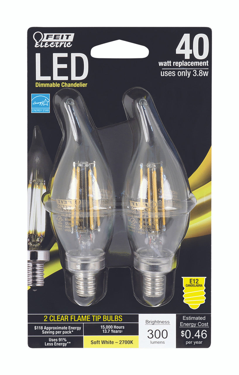 led feit flame 40 white equalizer soft white led light bulb  soft white