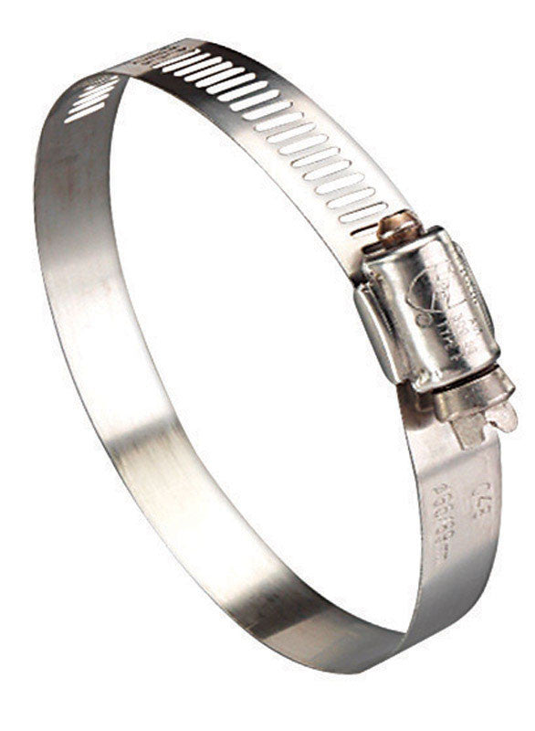 ideal hy gear 1/2 in. to 1-1/4 in. sae 12 silver hose clamp stainless steel band plumbing pipe tee