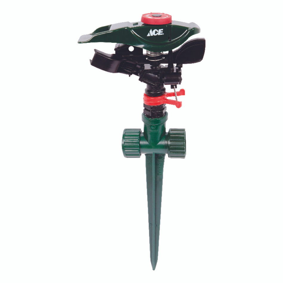 Ace Plastic Spike Base Impulse Sprinkler 5700 sq. ft.