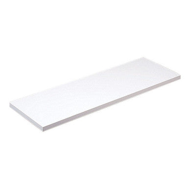 Knape & Vogt 10 in. H x 10 in. W x 48 in. D White Melatex Laminate/Particle Board Shelf