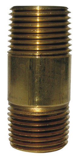 Jmf 3/8 In. Mpt X 3/8 In. Dia. X 1-1/2 In. L Mpt Brass Nipple