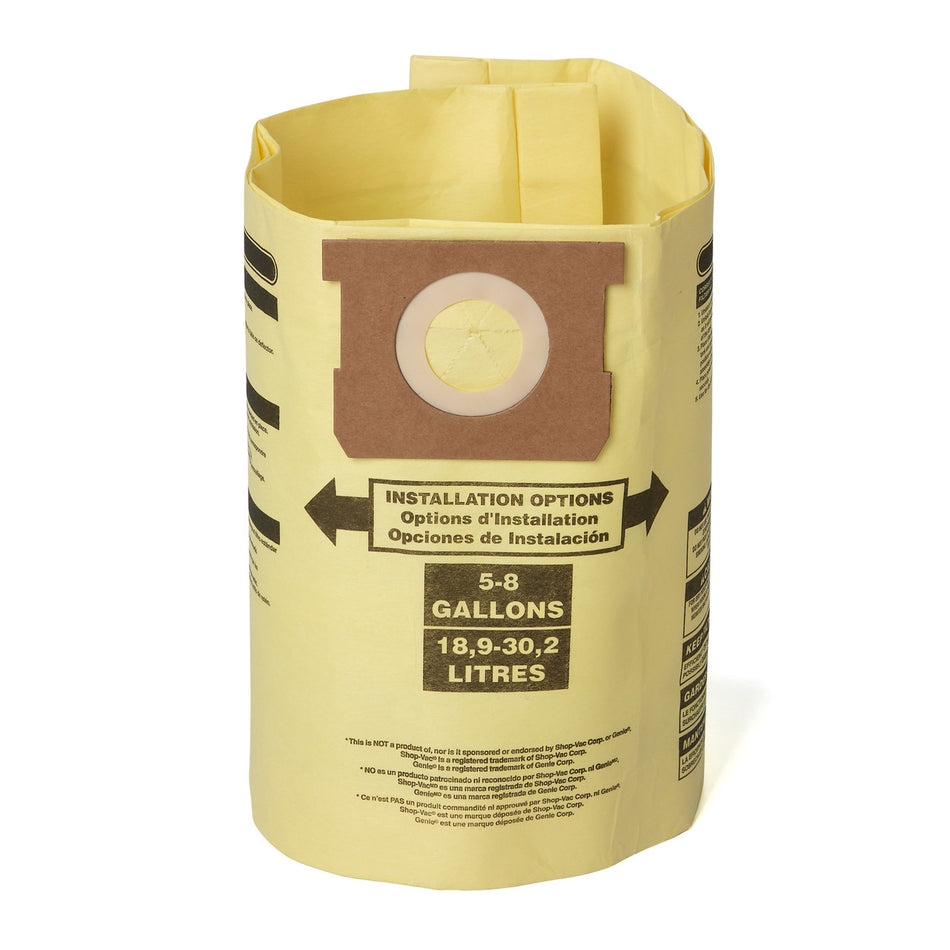 CRAFTSMAN FILTER BAG 5-8 GALLON SHOP VAC