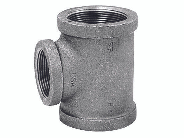 tee galvanized 1.5 x 1.5 x 1.25 plumbing pipe tee