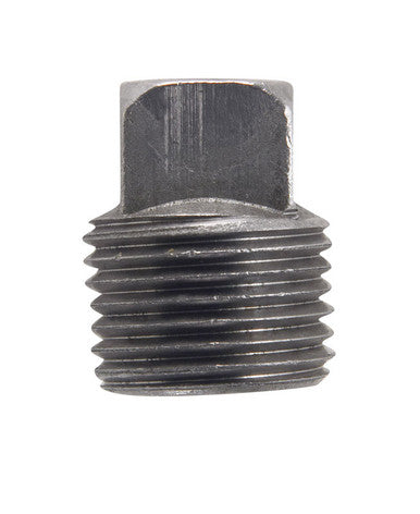 Billco 1/8 in. MPT Black Steel Square Head Plug