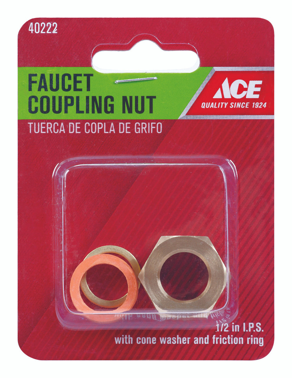 NUT COUPLER FAUCET 1/2 IPS