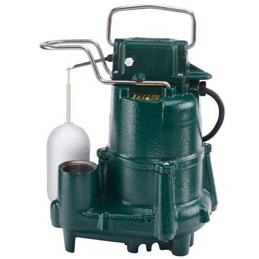 submersible sump pump 1/2 HP float switch basement water removal