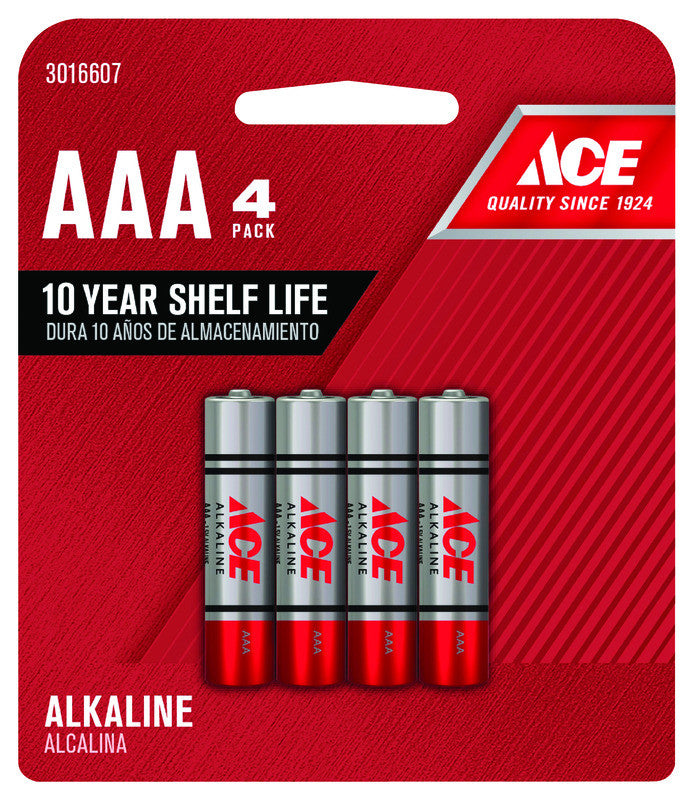 ace AAA alkaline battery 4-pack household