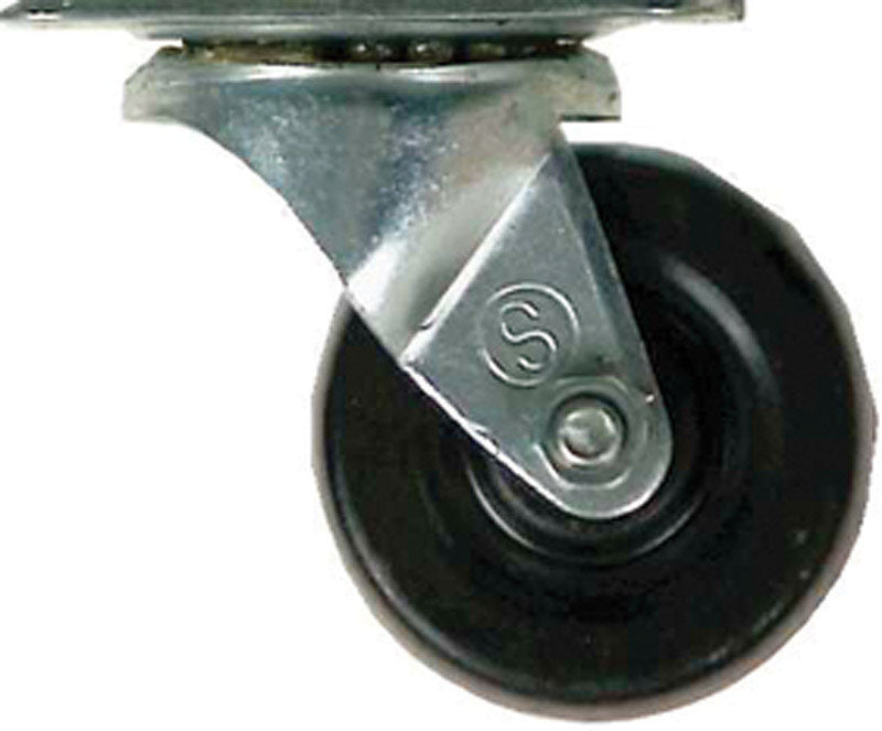 Shepherd 2 in. Dia. Swivel Soft Rubber Caster 90 lb. 1 pk