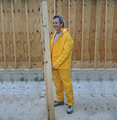 Rainsuit 3 Piece Vinyl Yellow Medium