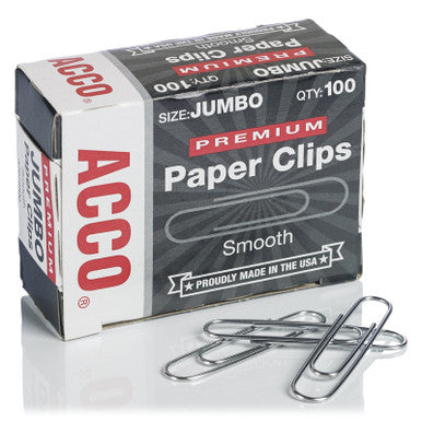Jumbo Paper Clips 100 Count
