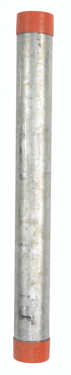 1-1/2 inch diameter x 18 inch long galvanizedanized steel pre-cut pipe plumbing pipe tee