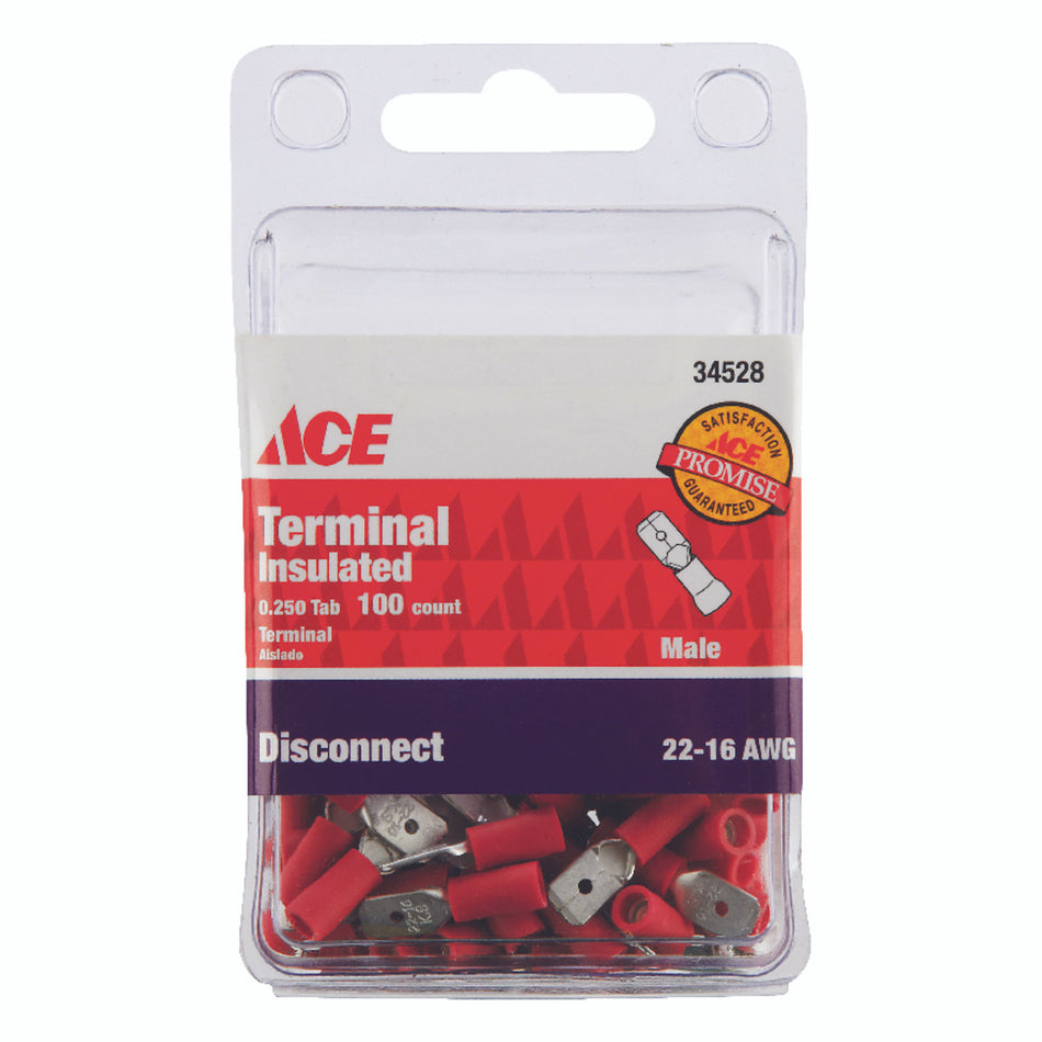 DISCONNECT MALE INSULATED 22-16 AWG 250 TAB