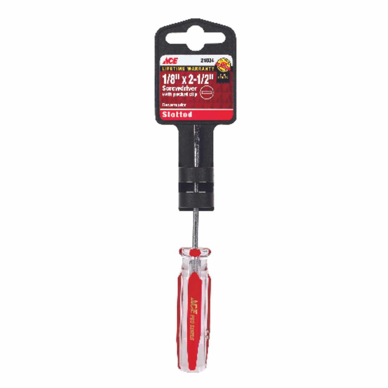 screwdriver 1/8 x 2.5 slot ace slotted screwdriver hand tool