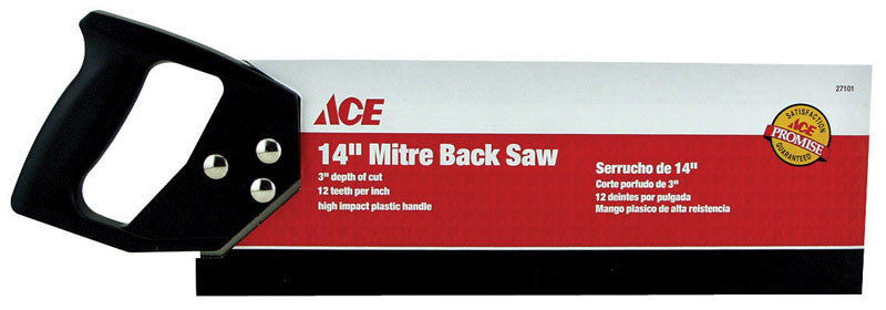 saw back mitre 14 inch 12 tpi ace hand tool