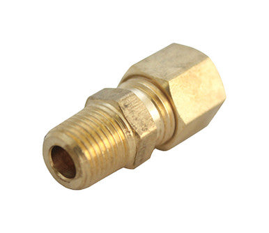 ACE 5/16 in. Compression x 1/4 in. Dia. Male Brass Compression Adapter
