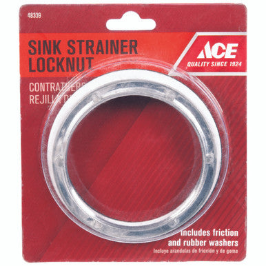 Ace 3-3/8 In. Dia. Stainless Steel Strainer Locknut