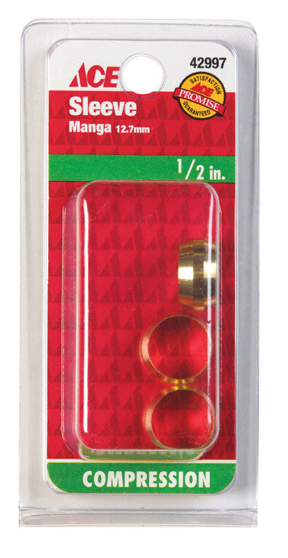 Ace brass compression connector 1/2 x  compression plumbing