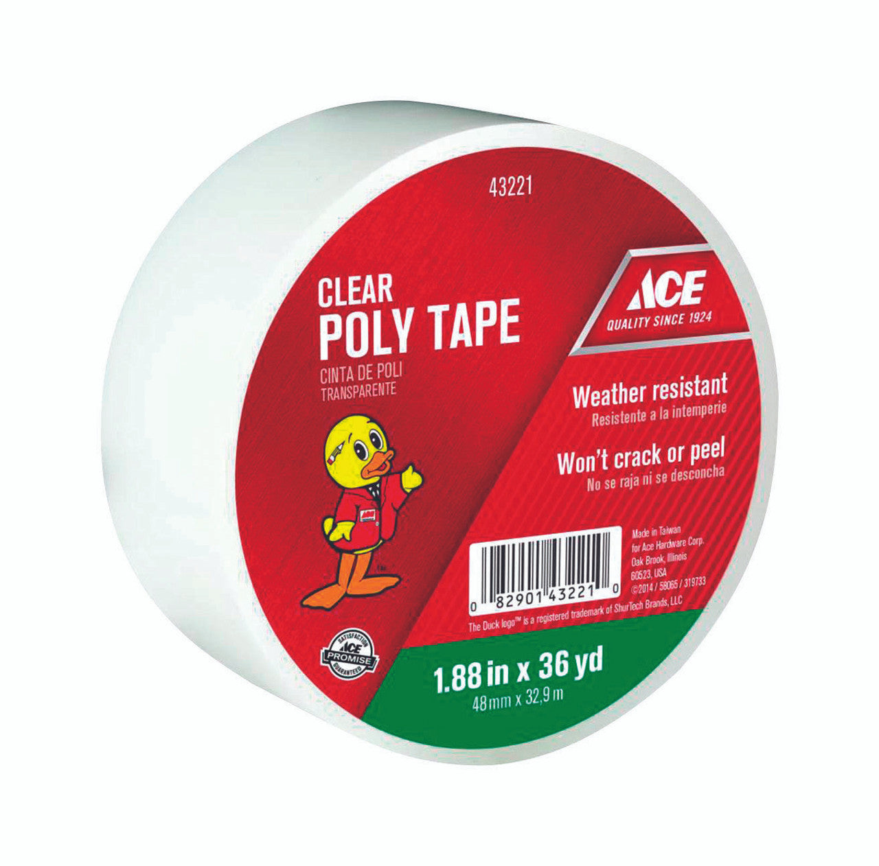 poly tape 36 yard clear ace tape sealing masking