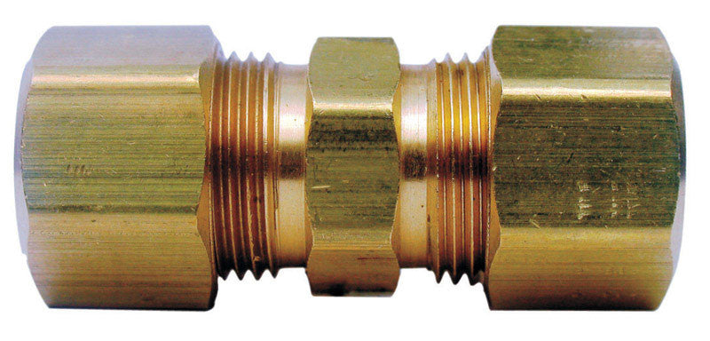 Ace yellow brass compression union 1/4 x 1/4 compression plumbing