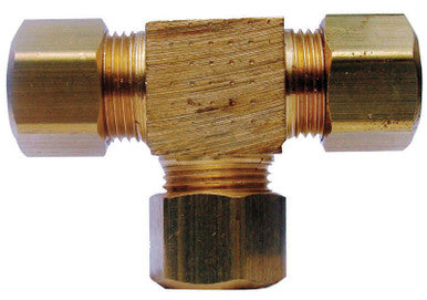 Ace 1/4 in. Compression x 1/4 in. Dia. Compression Yellow Brass Tee