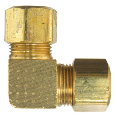 Ace 5/8 in. Compression Compression Yellow Brass Elbow