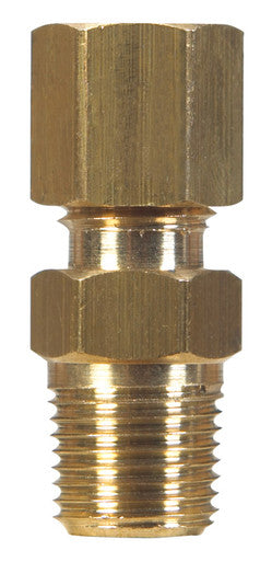 Ace 5/8 in. Compression x 1/2 in. Dia. Male Brass Compression Connector