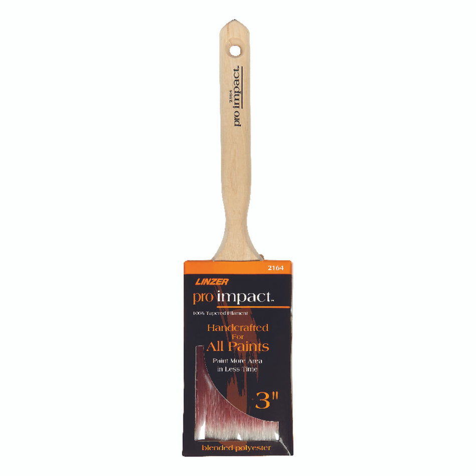 Linzer Pro Impact 3 in. W Flat Paint Brush