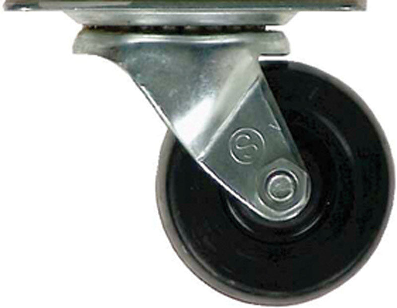 Shepherd 2-1/2 in. Dia. Swivel Soft Rubber Caster 100 lb. 1 pk
