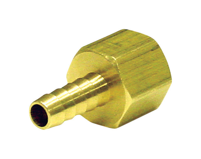 JMF Brass 1/8 in. Dia. x 3/8 in. Dia. Adapter 1 pk Yellow