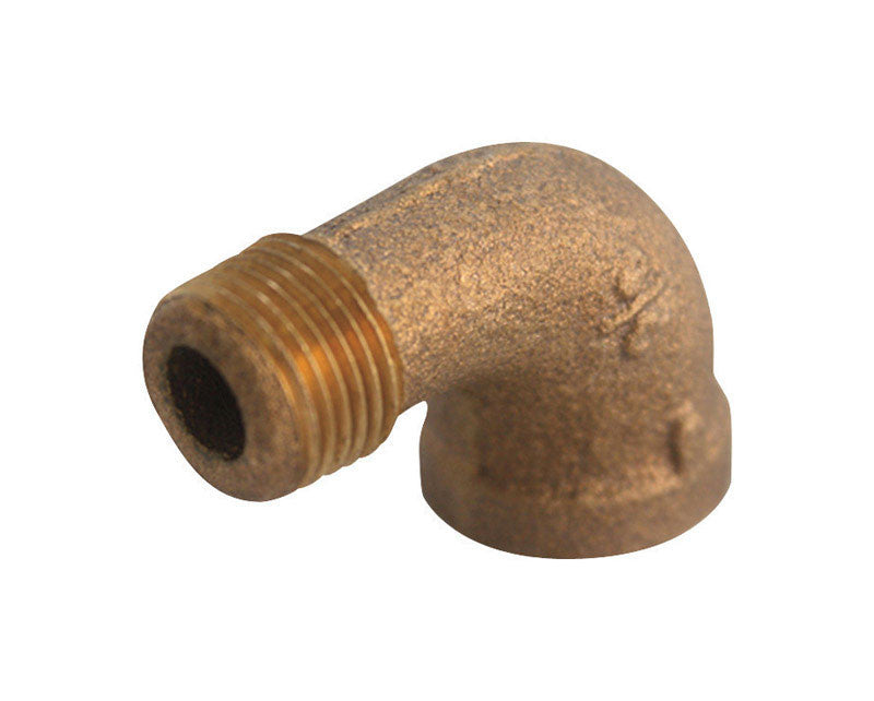 jmf 1/4 in. fpt x 1/4 in. dia. mpt brass 90 degree street elbow plumbing pipe elbow