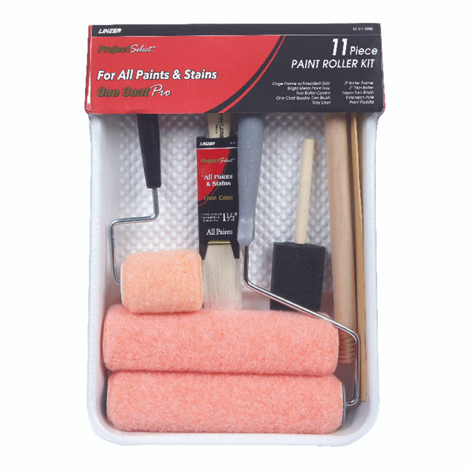 Linzer 9 in. W Regular Paint Roller Kit Threaded End