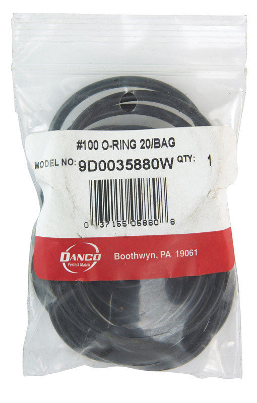 Danco 2 in. Dia. x 1-3/4 in. Dia. Rubber O-Ring 20 pk