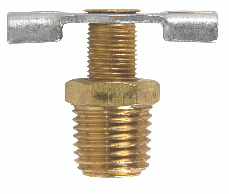 NEEDLE DRAIN COCK 1/4 BRASS