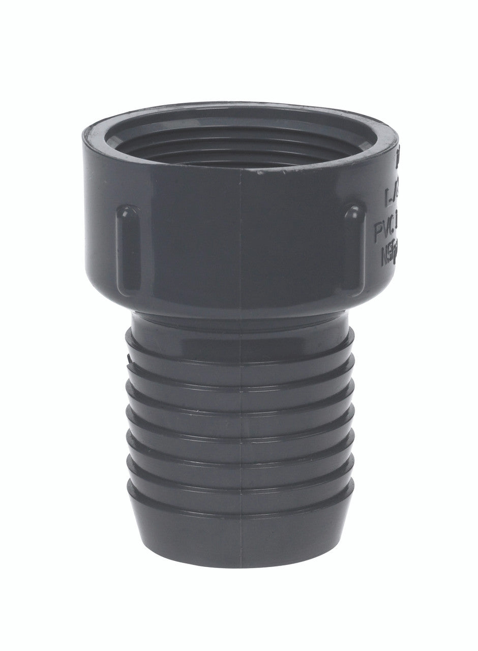 adapter insert poly 1.5 fpt plumbing pipe adapter