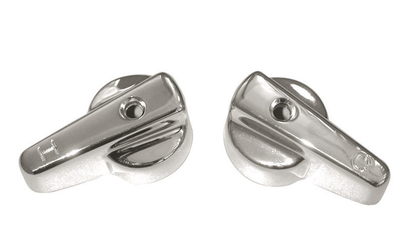Ace Canopy Chrome Chrome Hot and Cold Faucet Handles For Universal