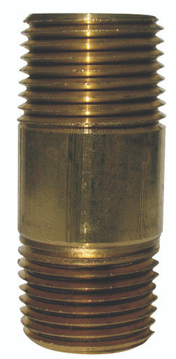 Nipple 1/8 X 2 Red Brass