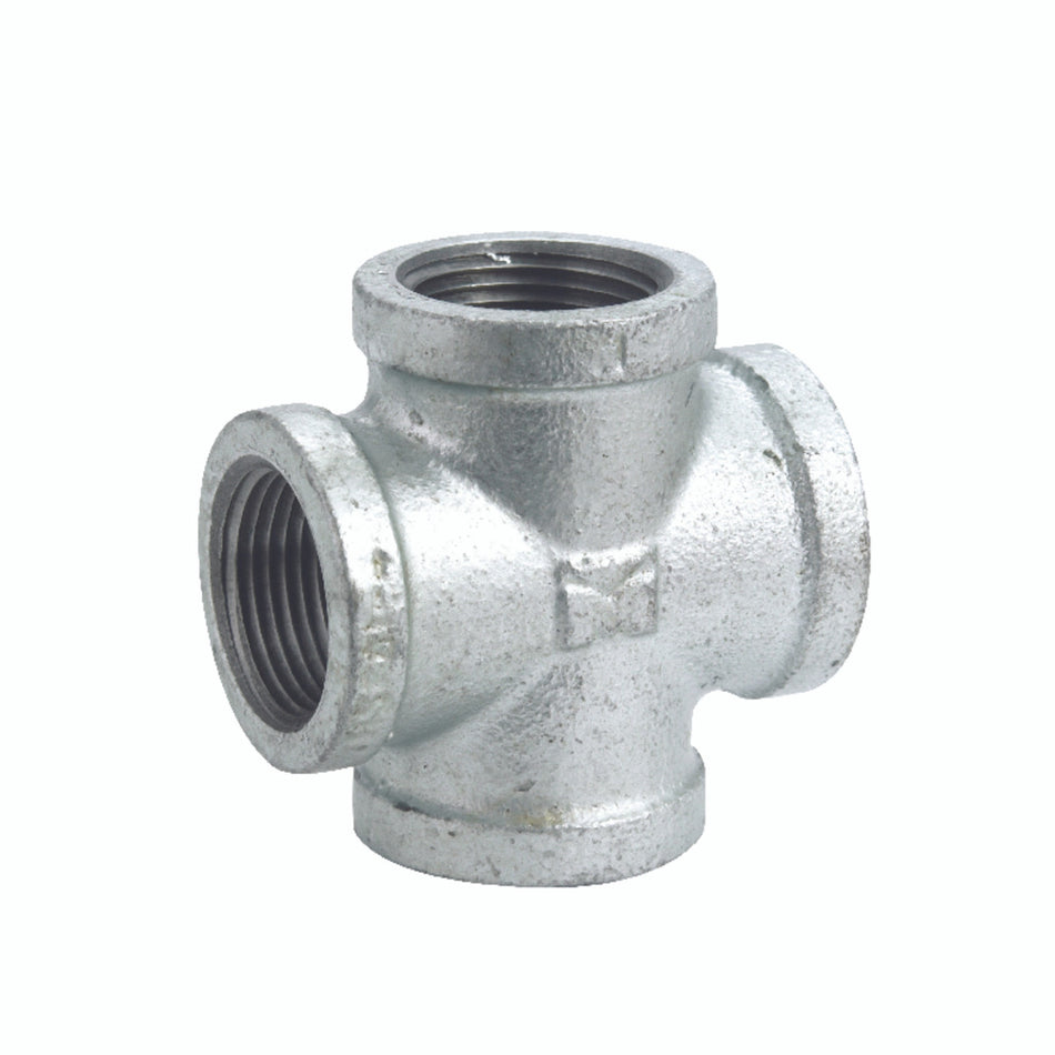 B&K 1 in. FIP x 1 in. Dia. FIP Galvanized Malleable Iron Cross