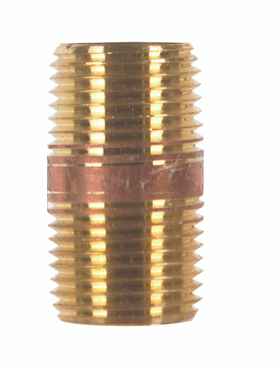 NIPPLE 1/2 X 1-1/2 RED BRASS