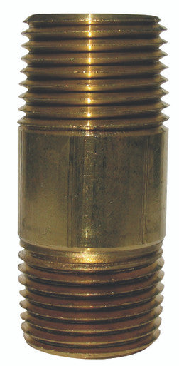 Nipple 3/4 X 2 Red Brass
